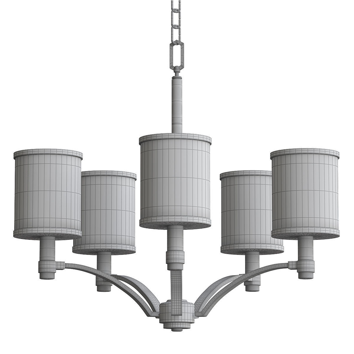 PROSPECT chandelier with four lamps 3D model_1