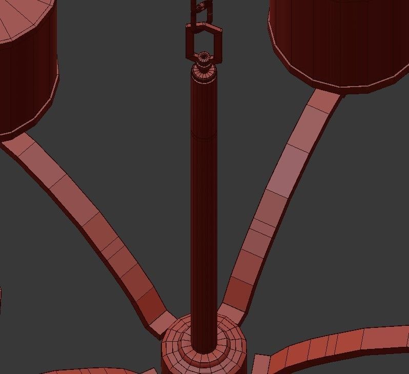 PROSPECT chandelier with four lamps 3D model_8