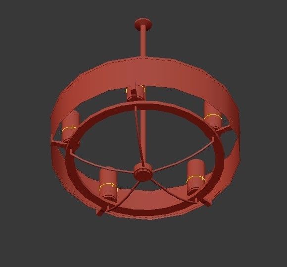 SALDANA chandelier 3D model_3