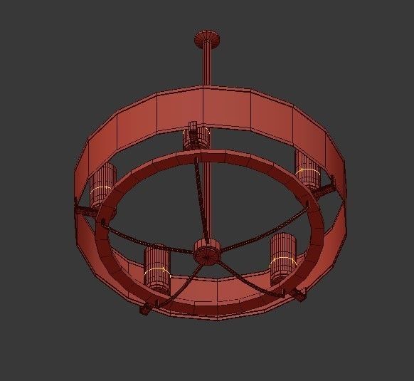 SALDANA chandelier 3D model_4