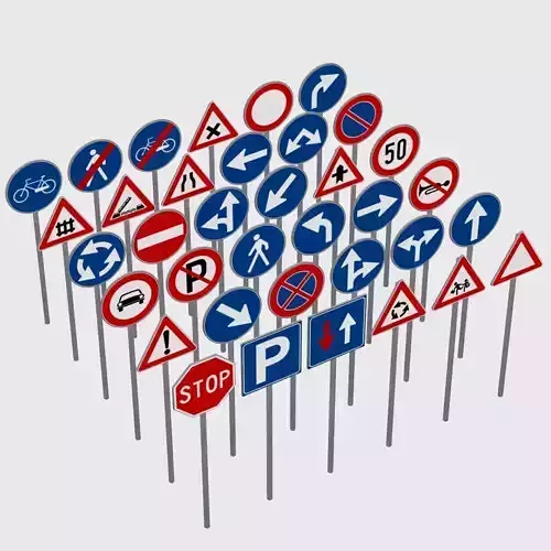 36 Road Traffic Signals Pack