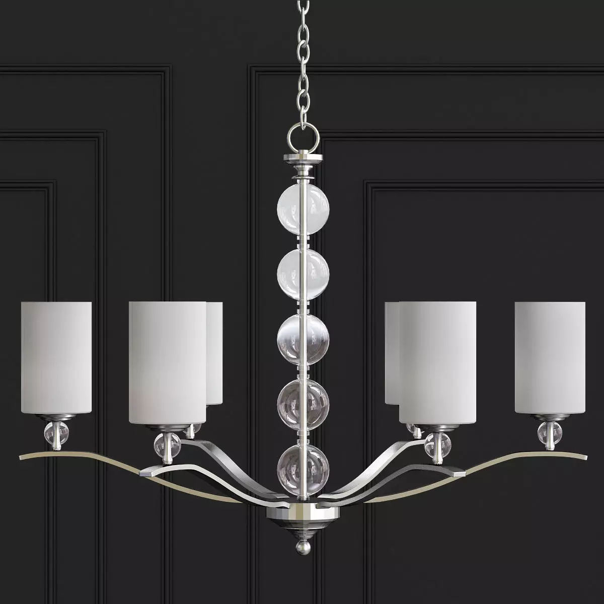 ENGLEHORN chandelier with four candle holders 3D model_0