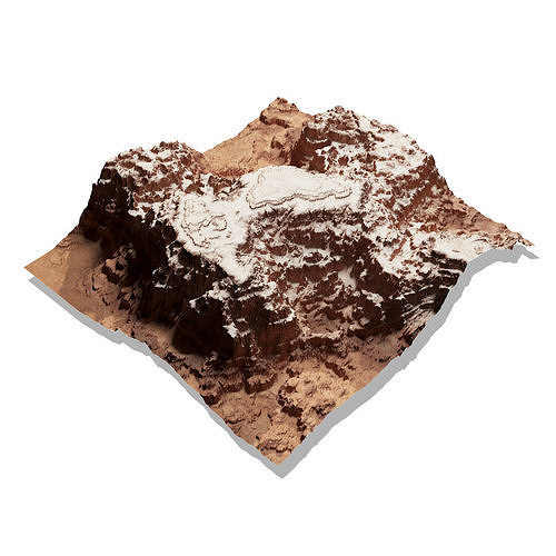 Terrain canyon 3D model