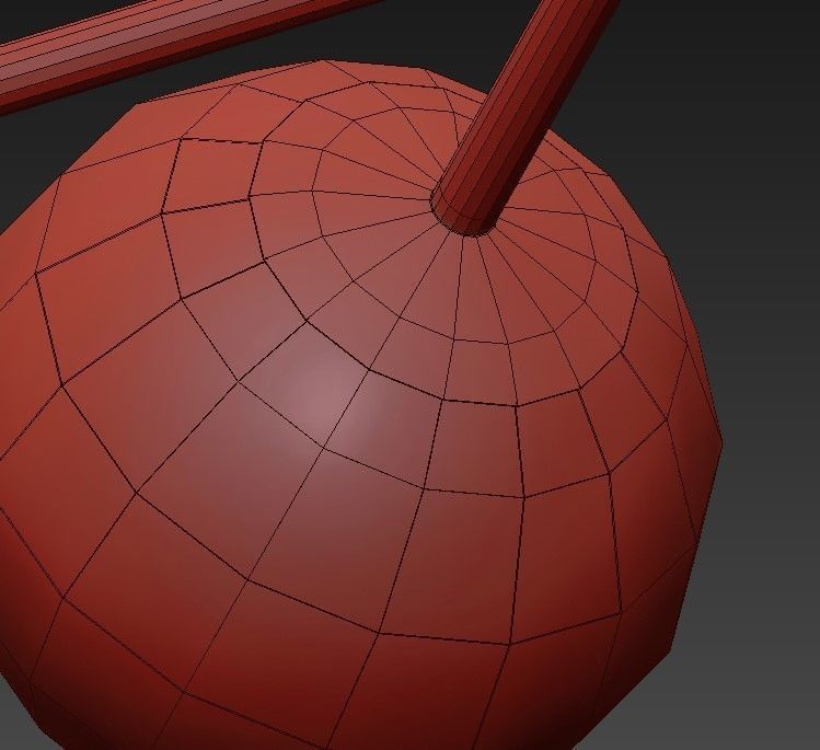 Orbit chandelier with balls hanging from it 3D model_7