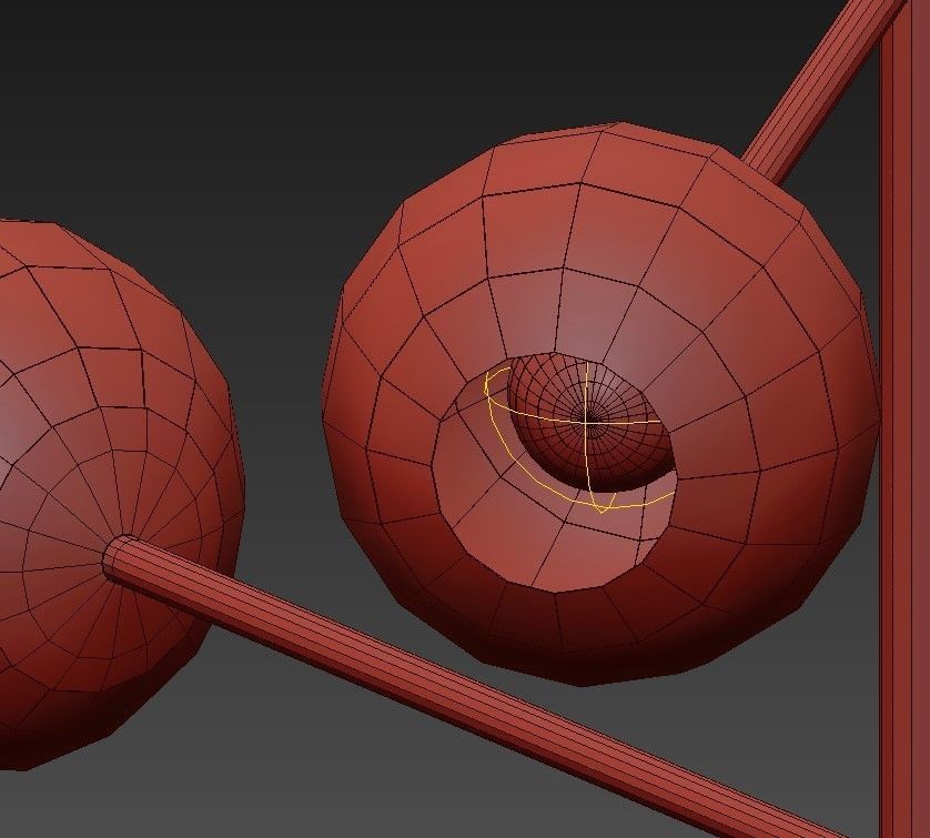 Orbit chandelier with balls hanging from it 3D model_8