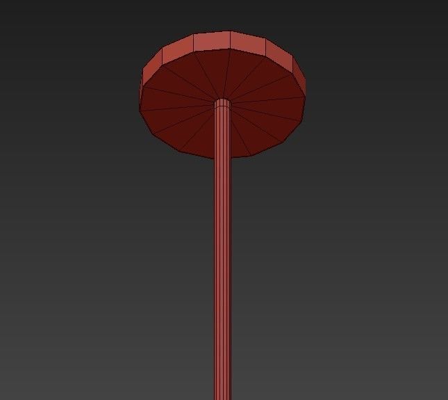 Orbit chandelier with balls hanging from it 3D model_5