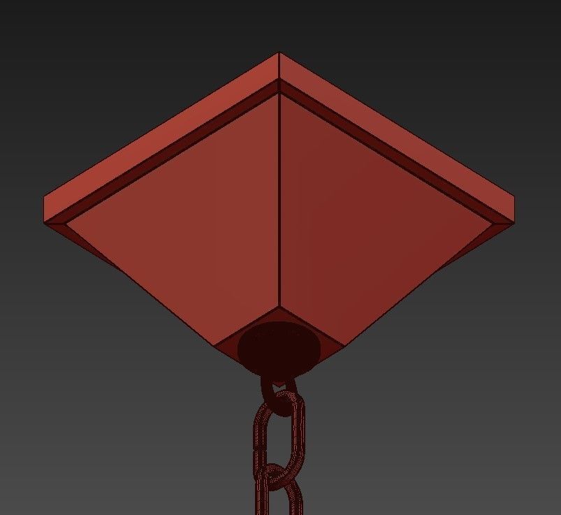 LYONS pendant light with diamond shape 3D model_4