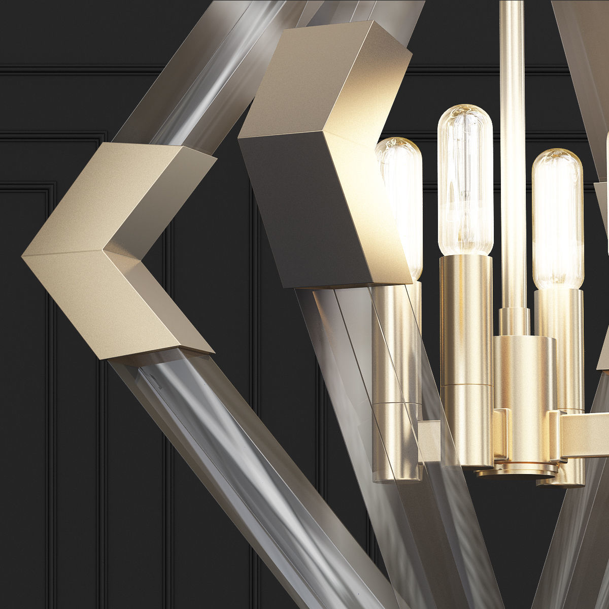 LYONS pendant light with diamond shape 3D model_1