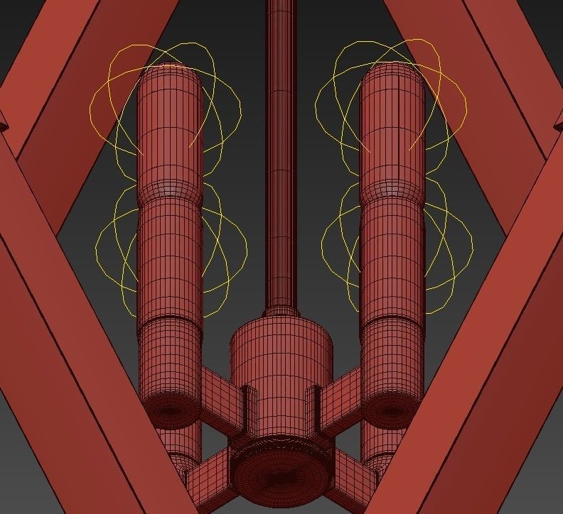 LYONS pendant light with diamond shape 3D model_7