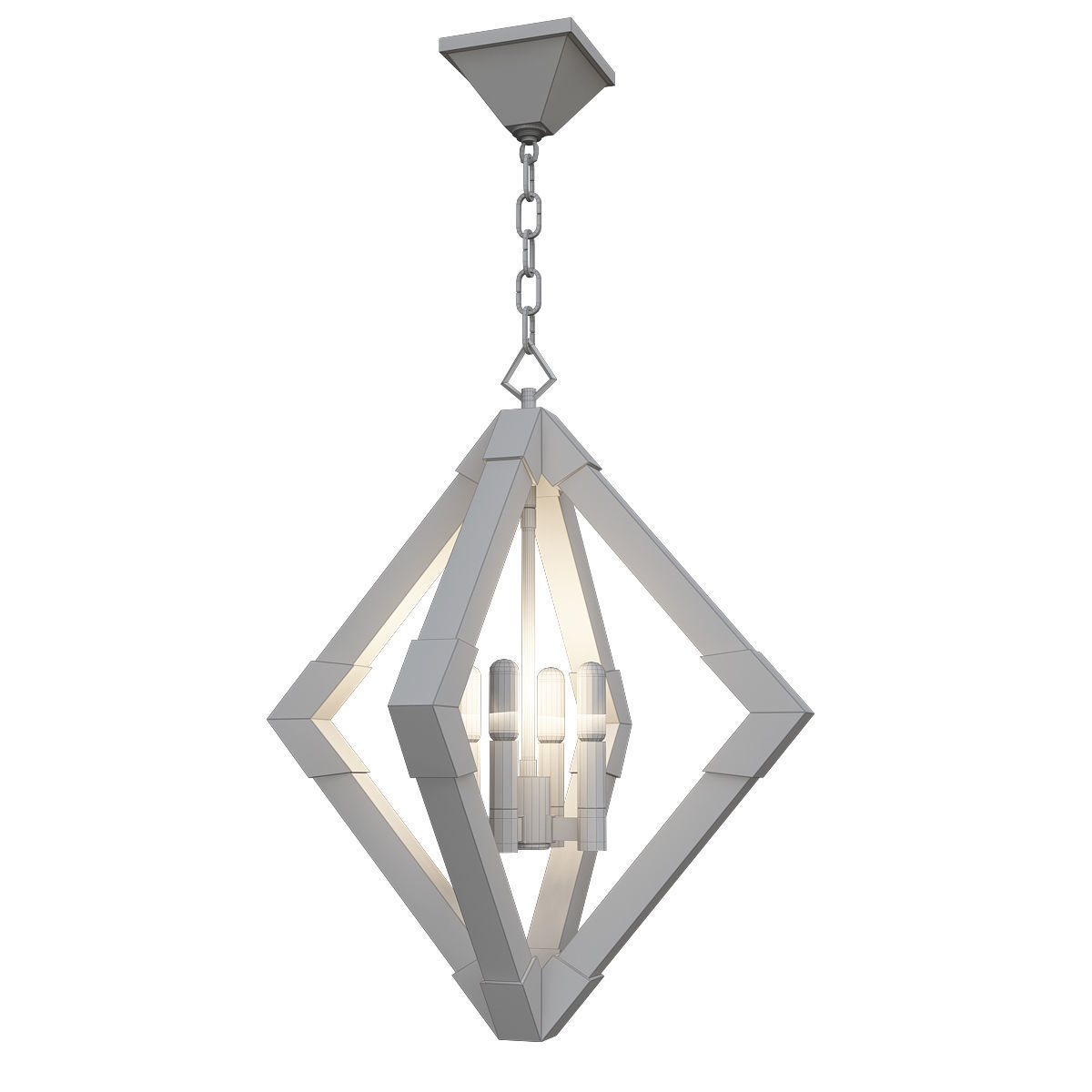 LYONS pendant light with diamond shape 3D model_2