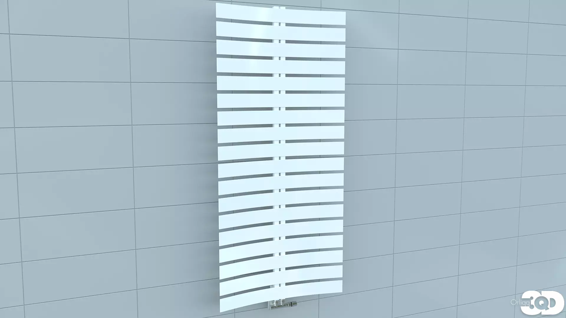 Bathroom Radiator 05 Low-poly 3D model_0