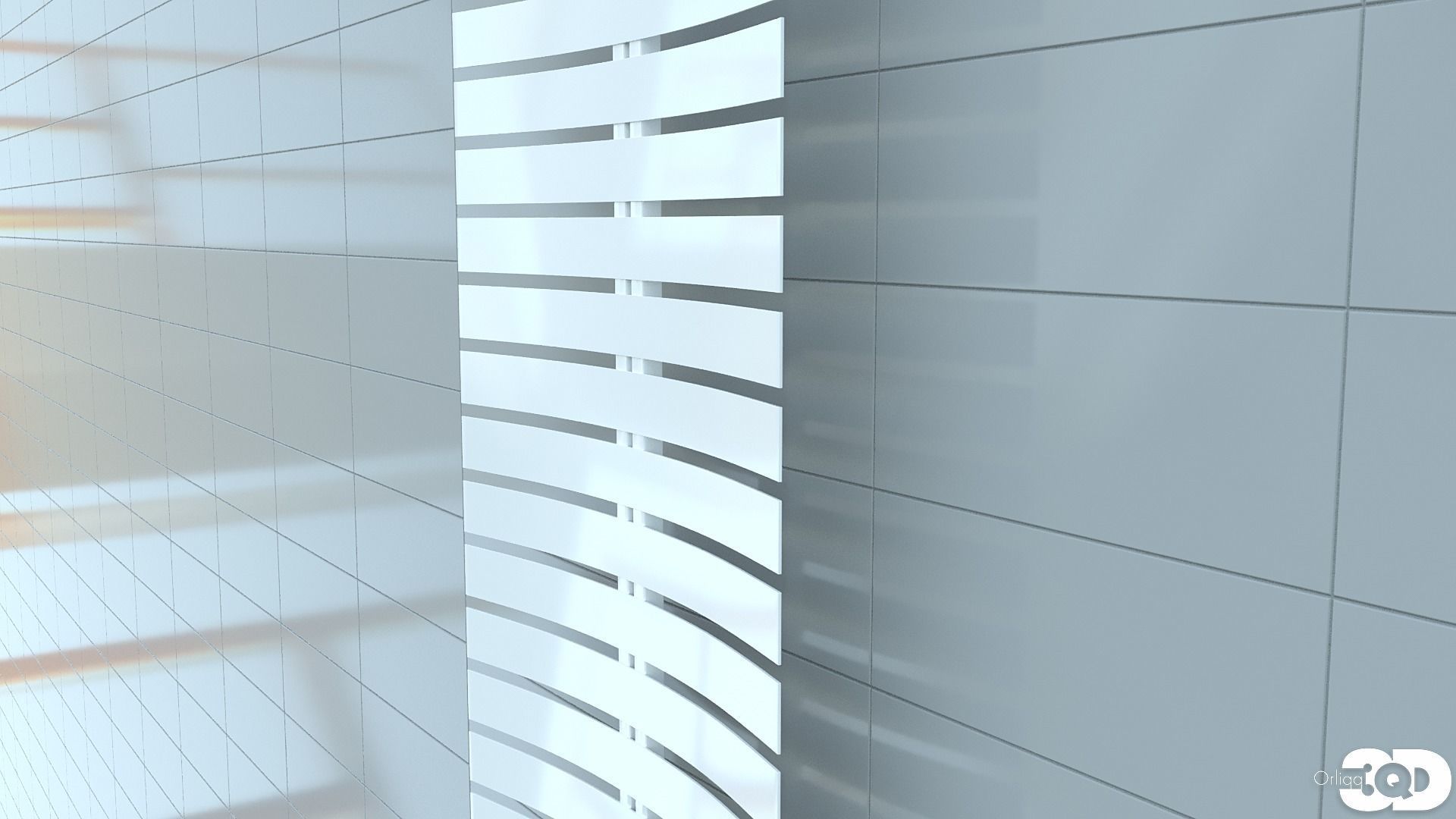 Bathroom Radiator 05 Low-poly 3D model_8