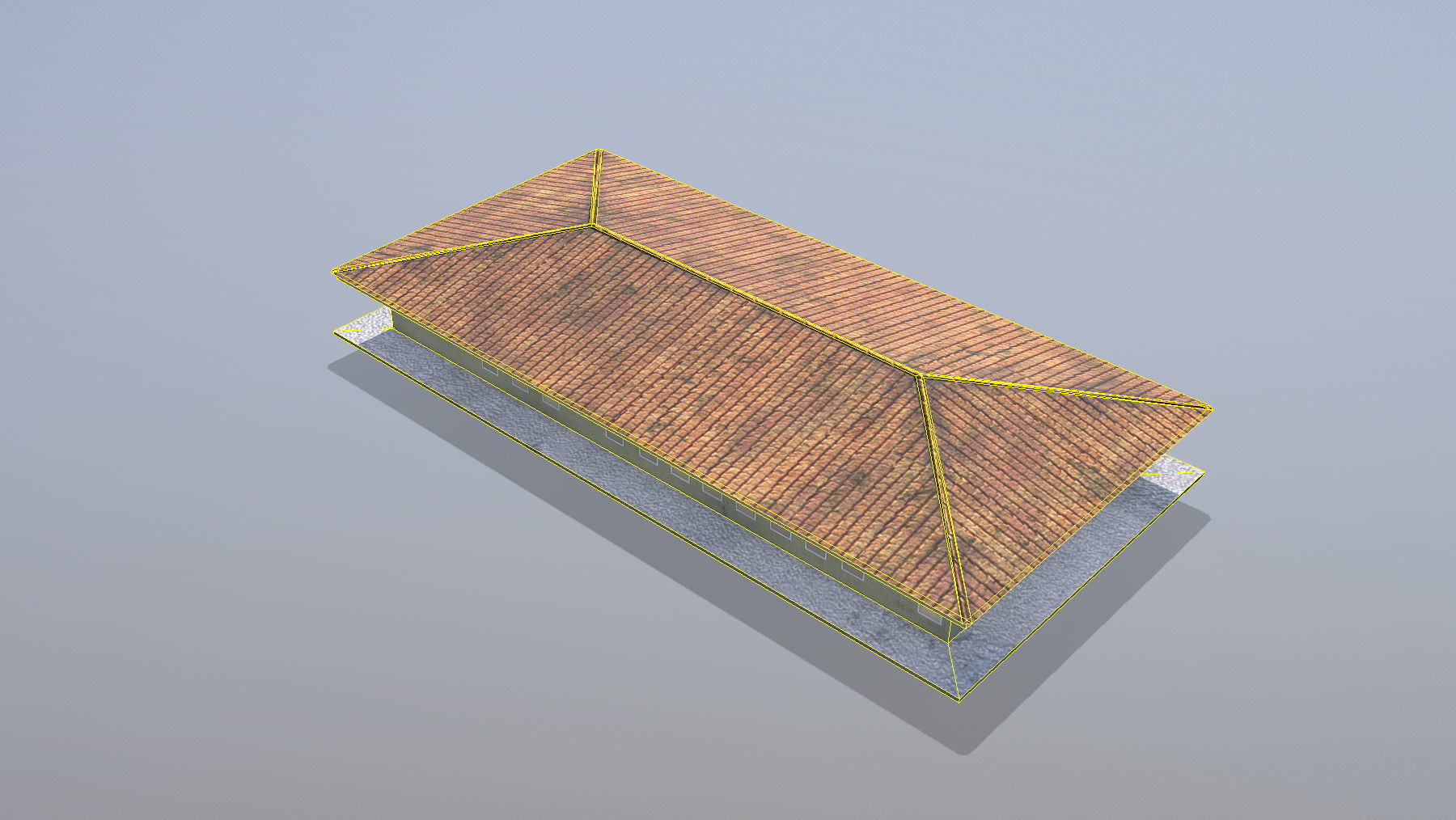 MilitaryBase PortoVelho House 01 Low-poly 3D model_7