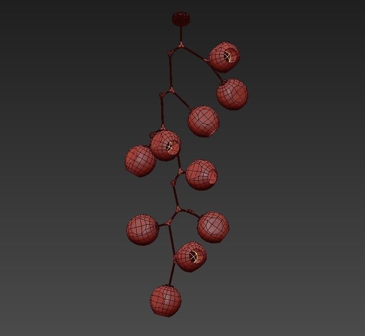 FAIRFAX fruit hanging from branch 3D model_4