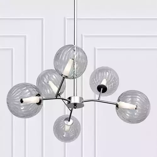 NIGHTSTAR chandelier with four balls hanging from it