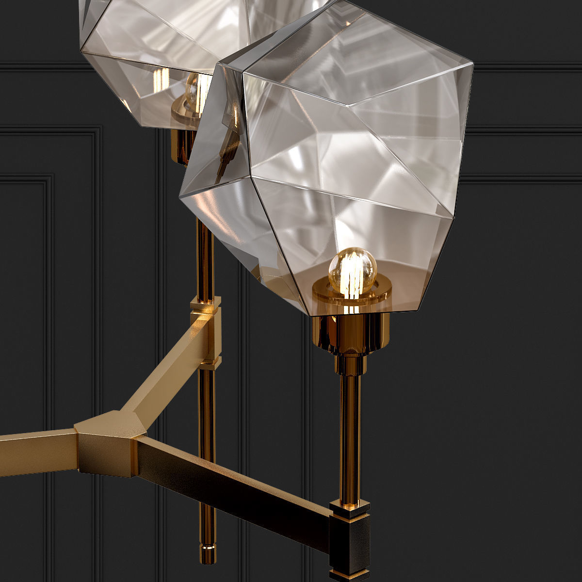 GEM chandelier 3D model_1