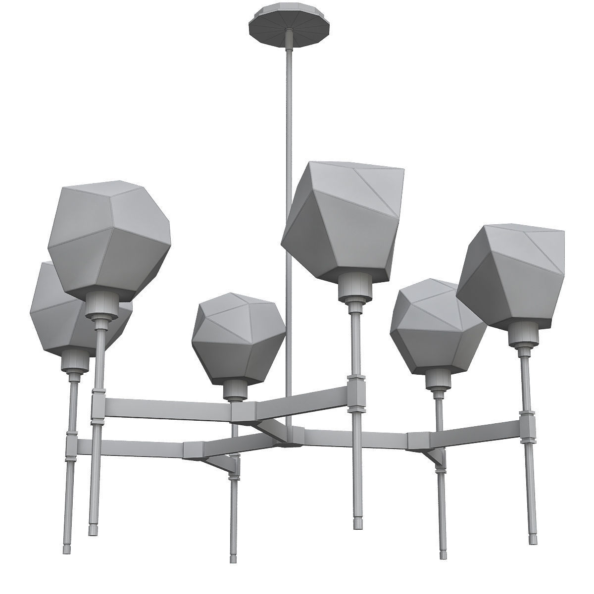 GEM chandelier 3D model_2
