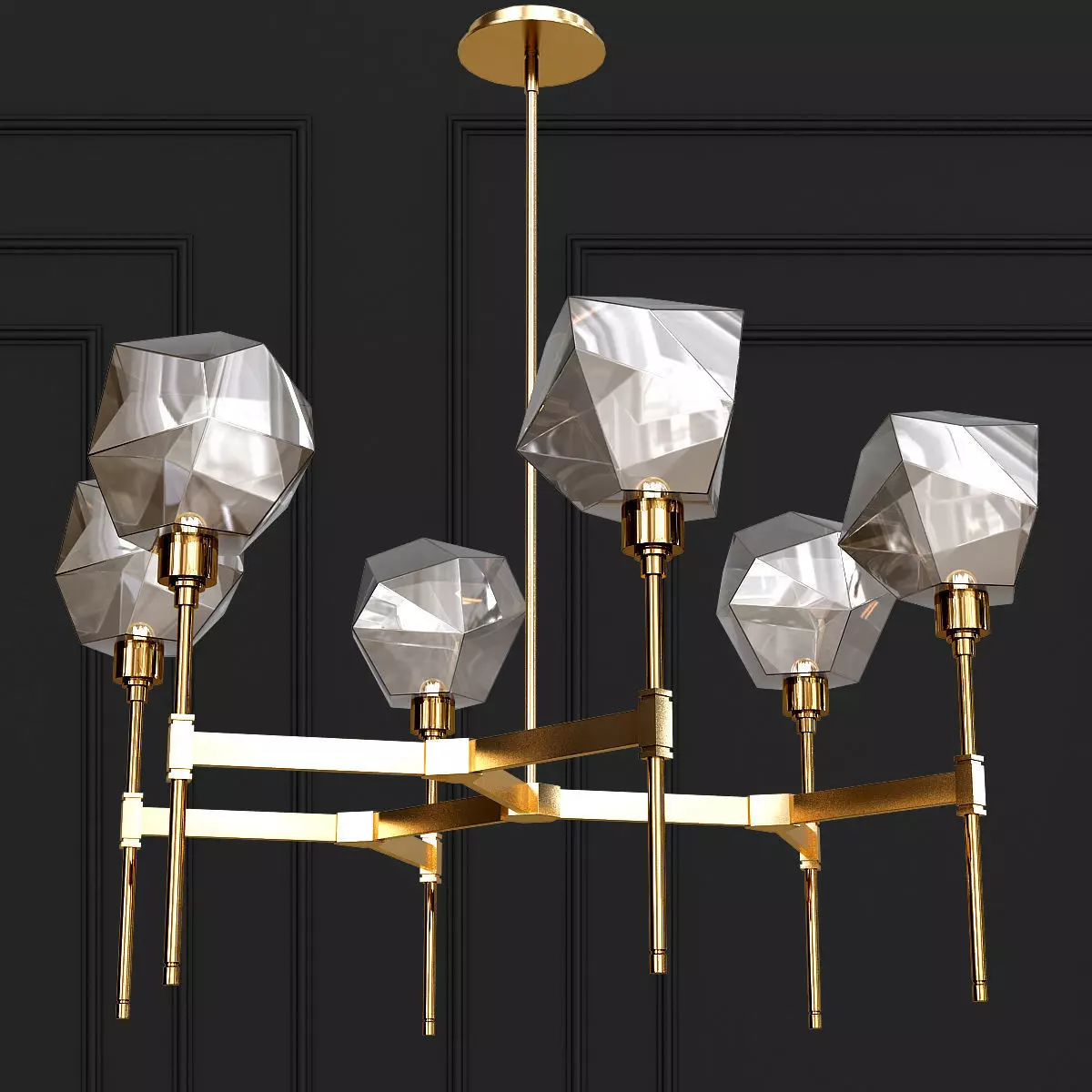 GEM chandelier 3D model_0