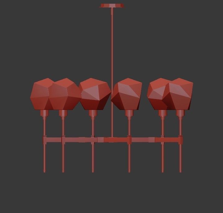 GEM chandelier 3D model_3