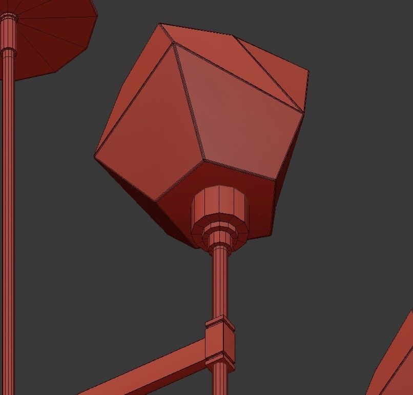 GEM chandelier 3D model_6