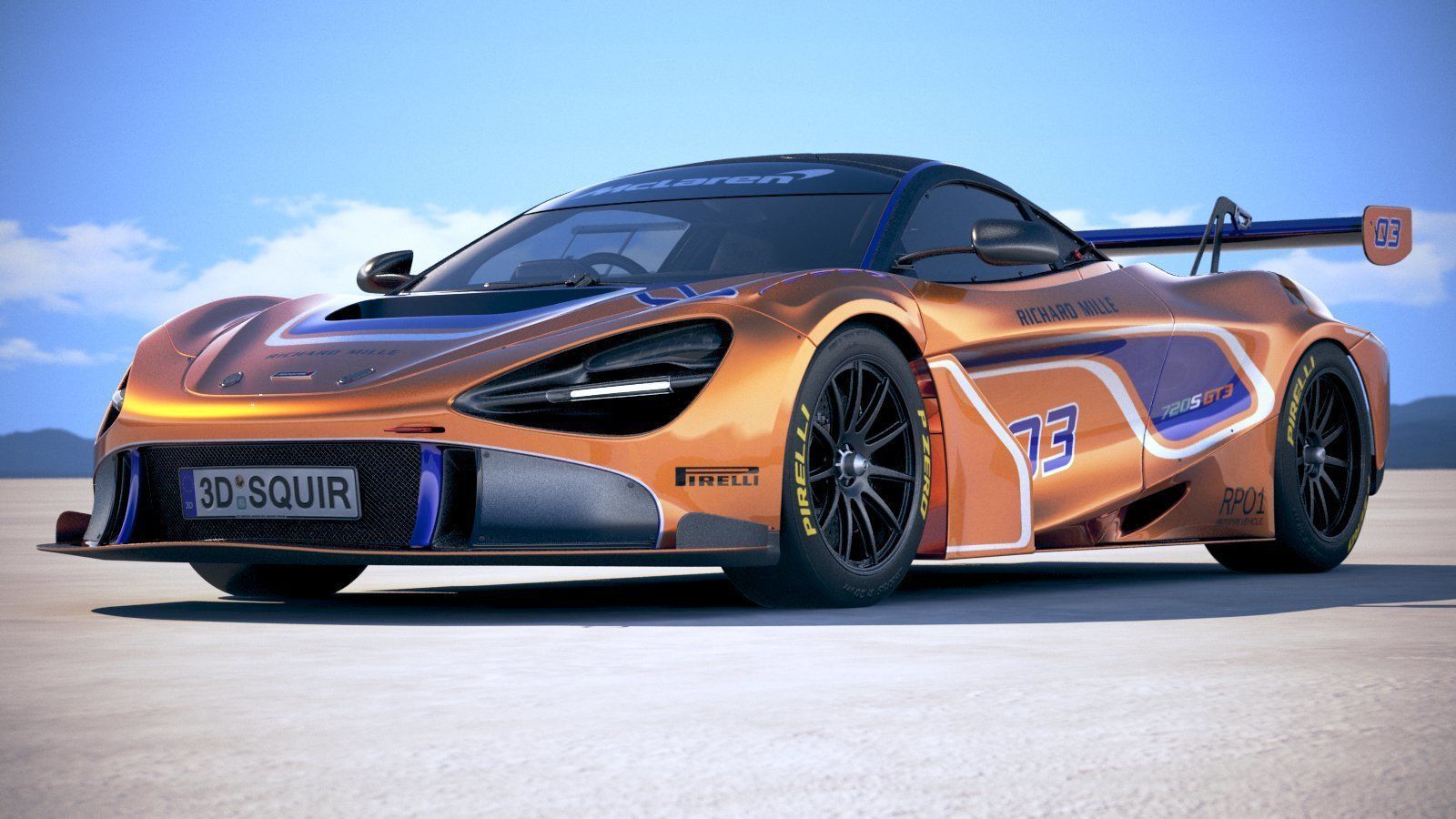 McLaren 720S GT3 2019 3D model_12