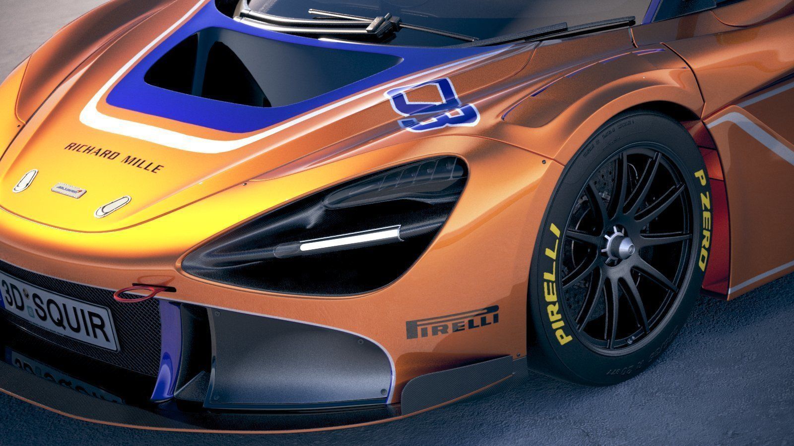 McLaren 720S GT3 2019 3D model_2