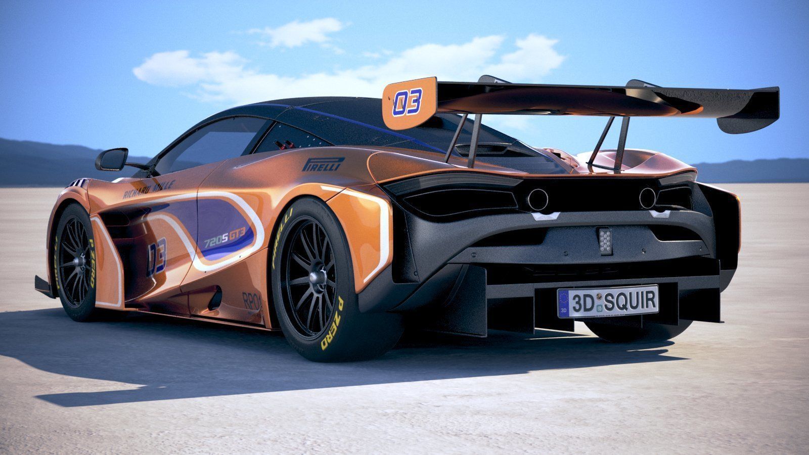 McLaren 720S GT3 2019 3D model_13