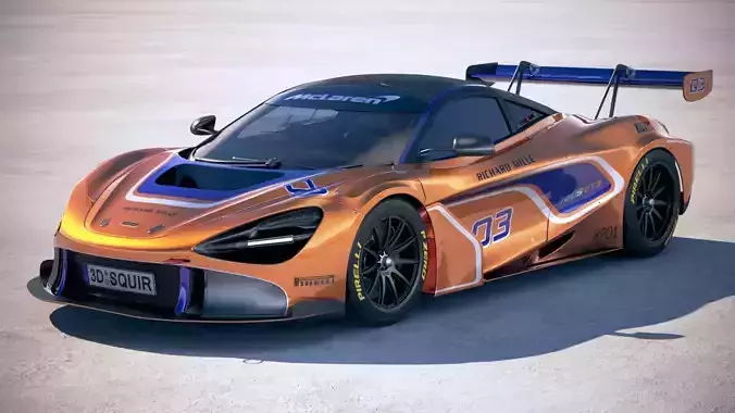 McLaren 720S GT3 2019 3D model