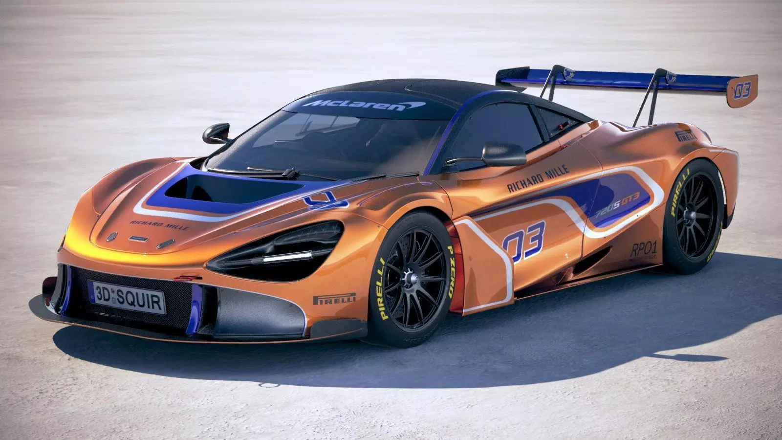 McLaren 720S GT3 2019 3D model_0