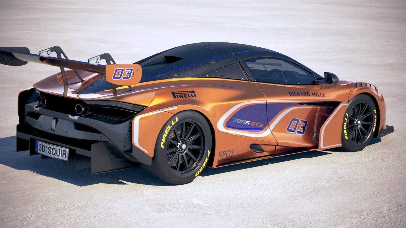 McLaren 720S GT3 2019 3D model_4