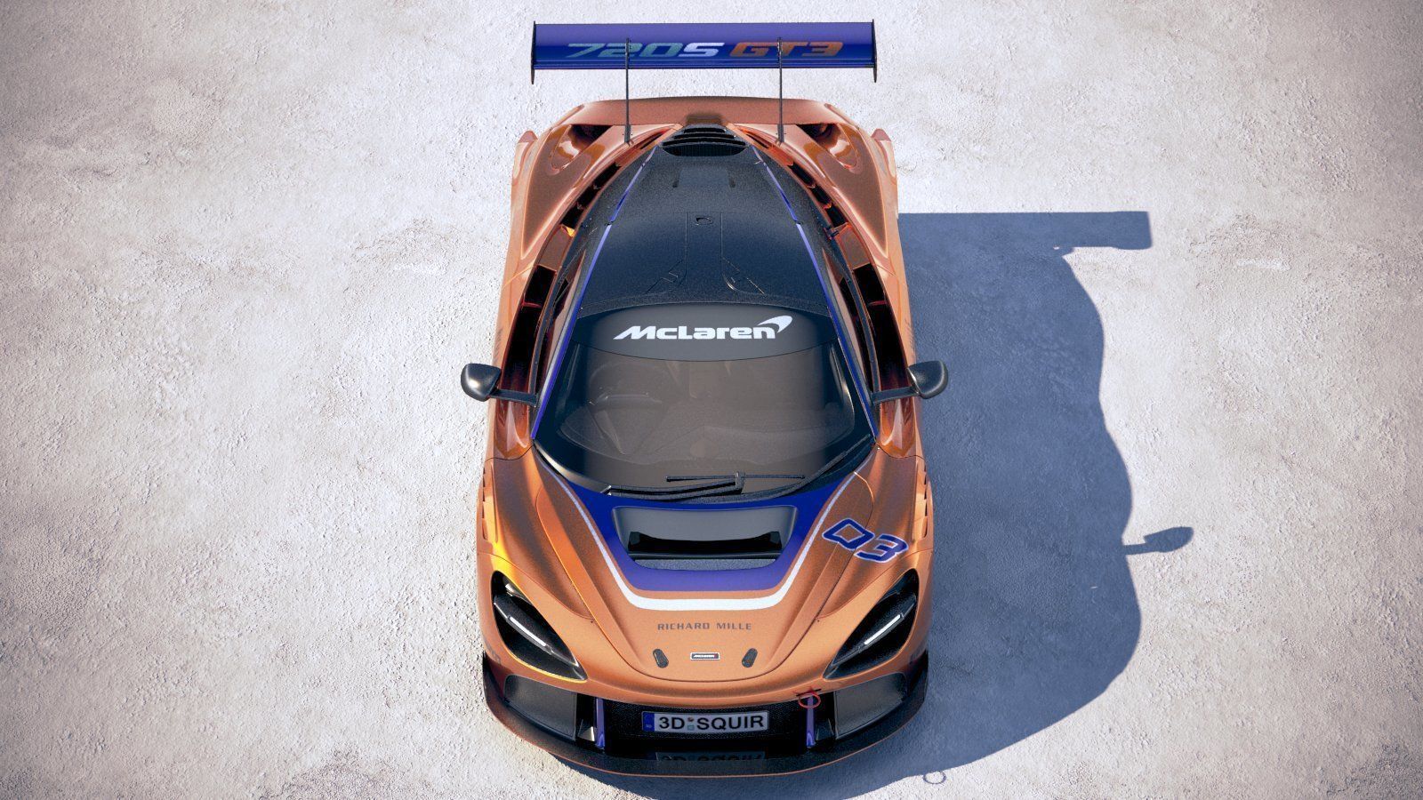 McLaren 720S GT3 2019 3D model_8
