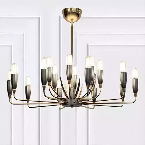 HARDY modern chandelier in gold