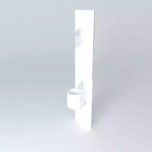 Washbasin with mirror