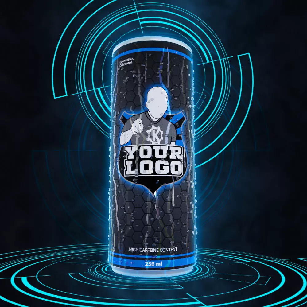 Soda can 250 ml 3D model