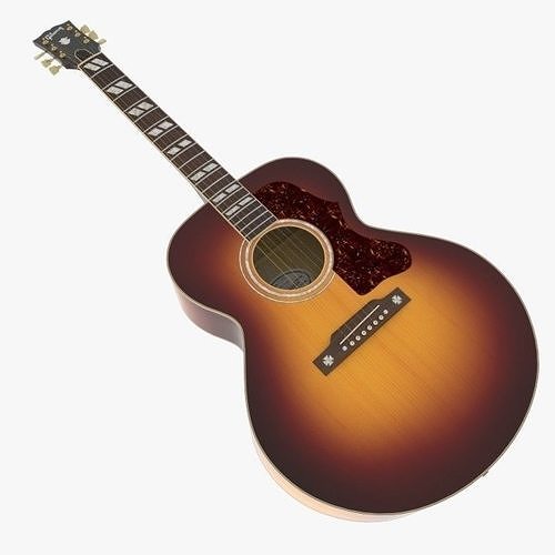 Gibson J-185 Acoustic Guitar 3D model