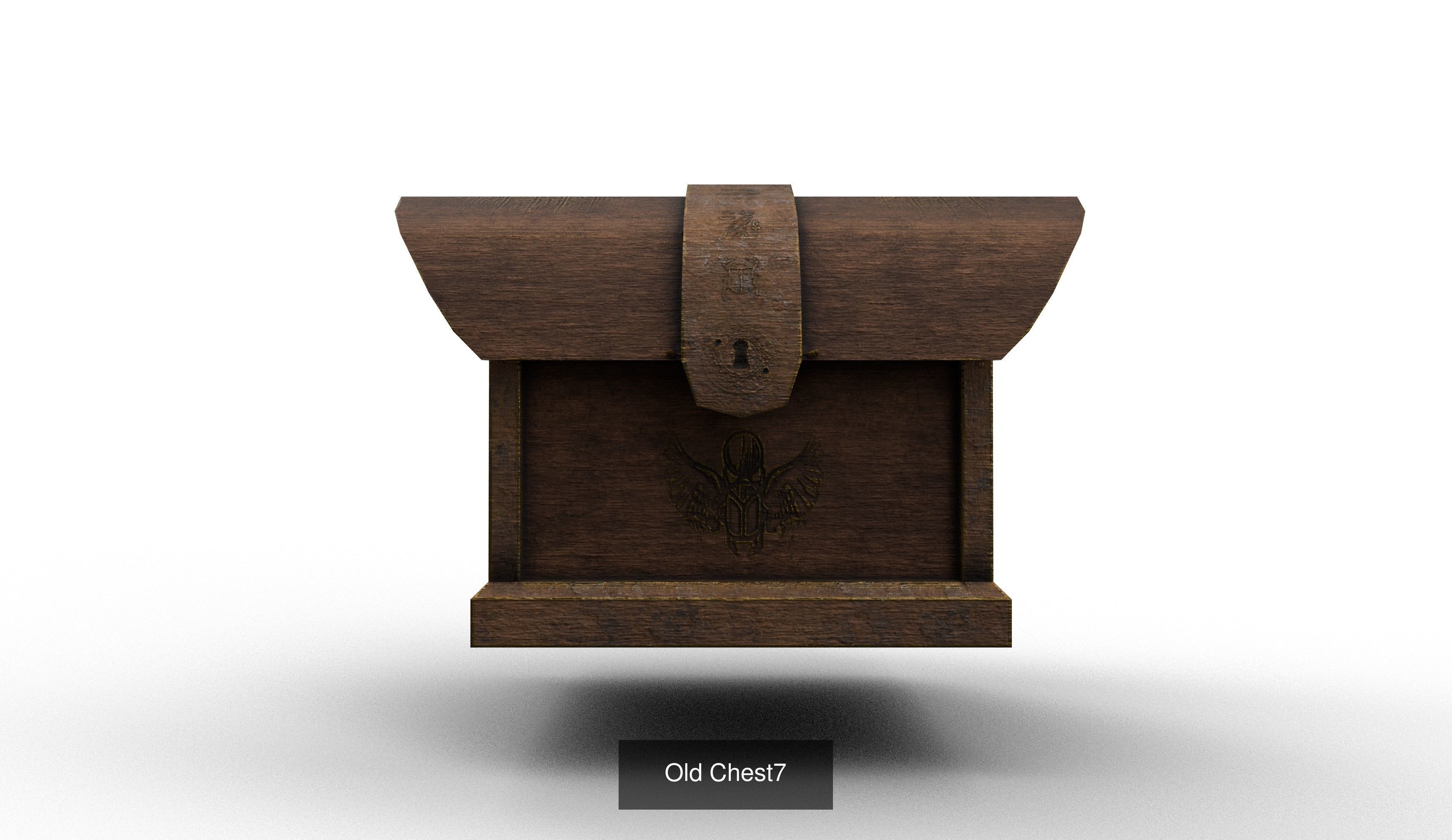 Old Treasure Chests 3D Model Collection_7