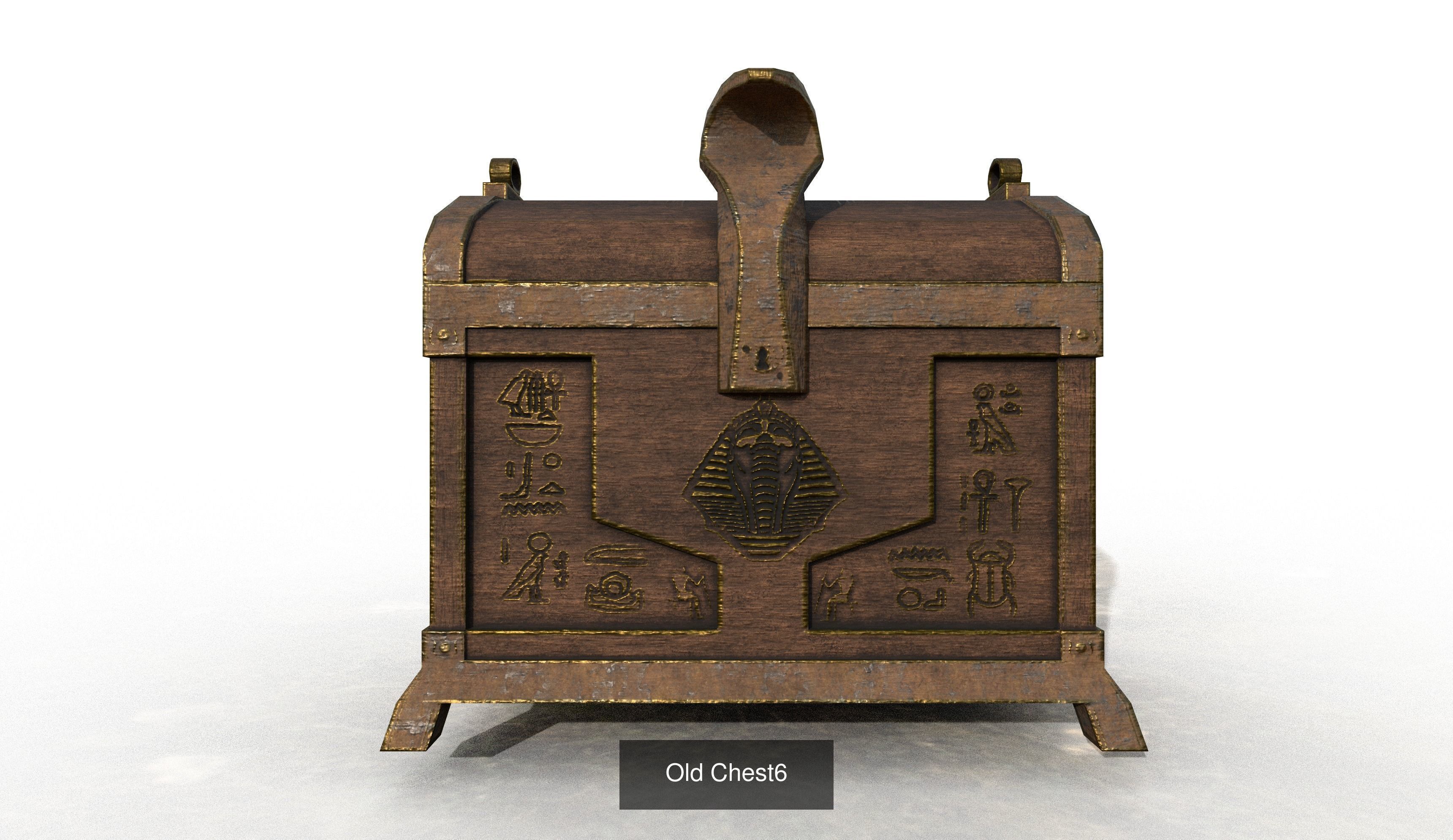 Old Treasure Chests 3D Model Collection_6