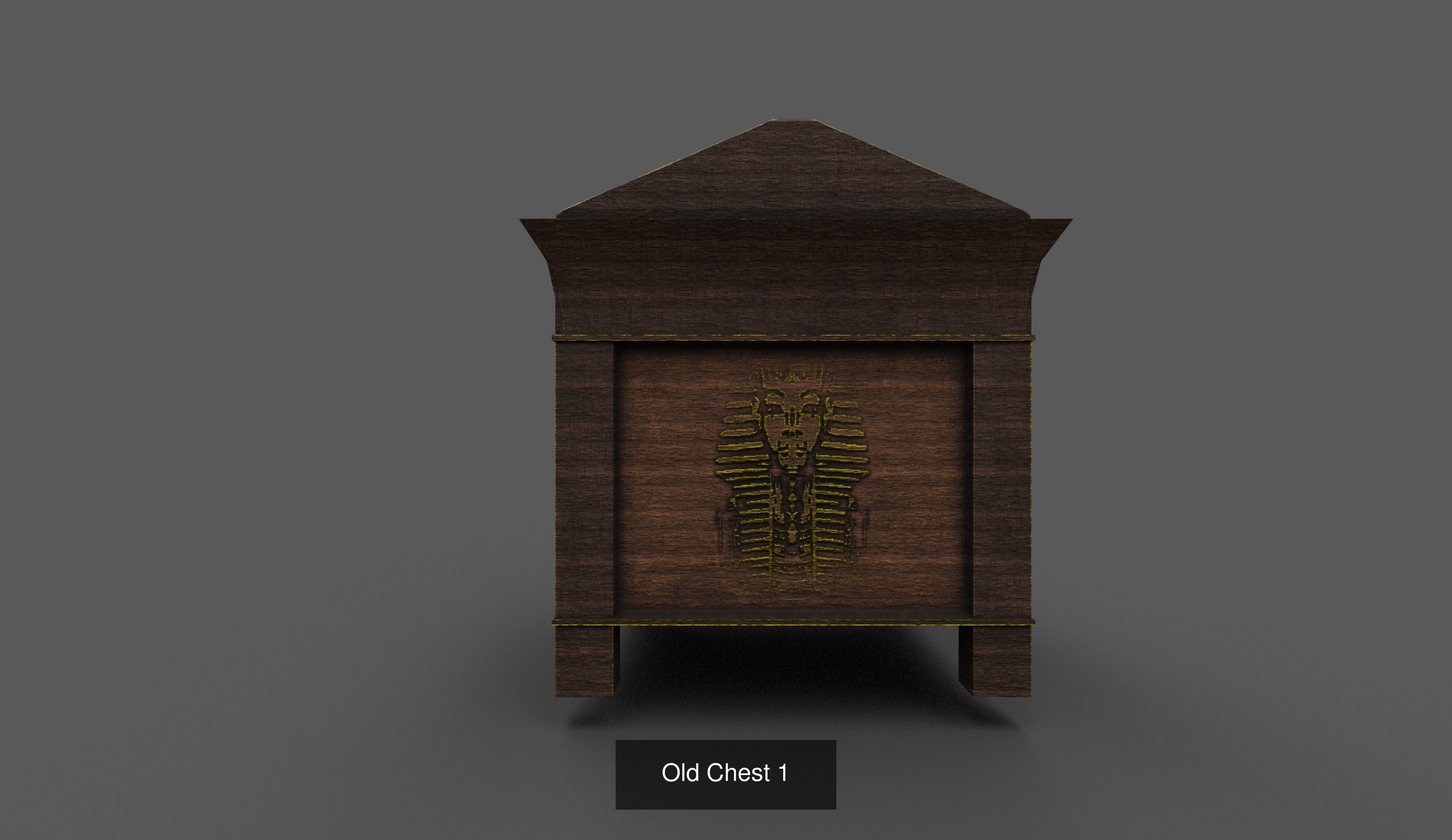 Old Treasure Chests 3D Model Collection_1