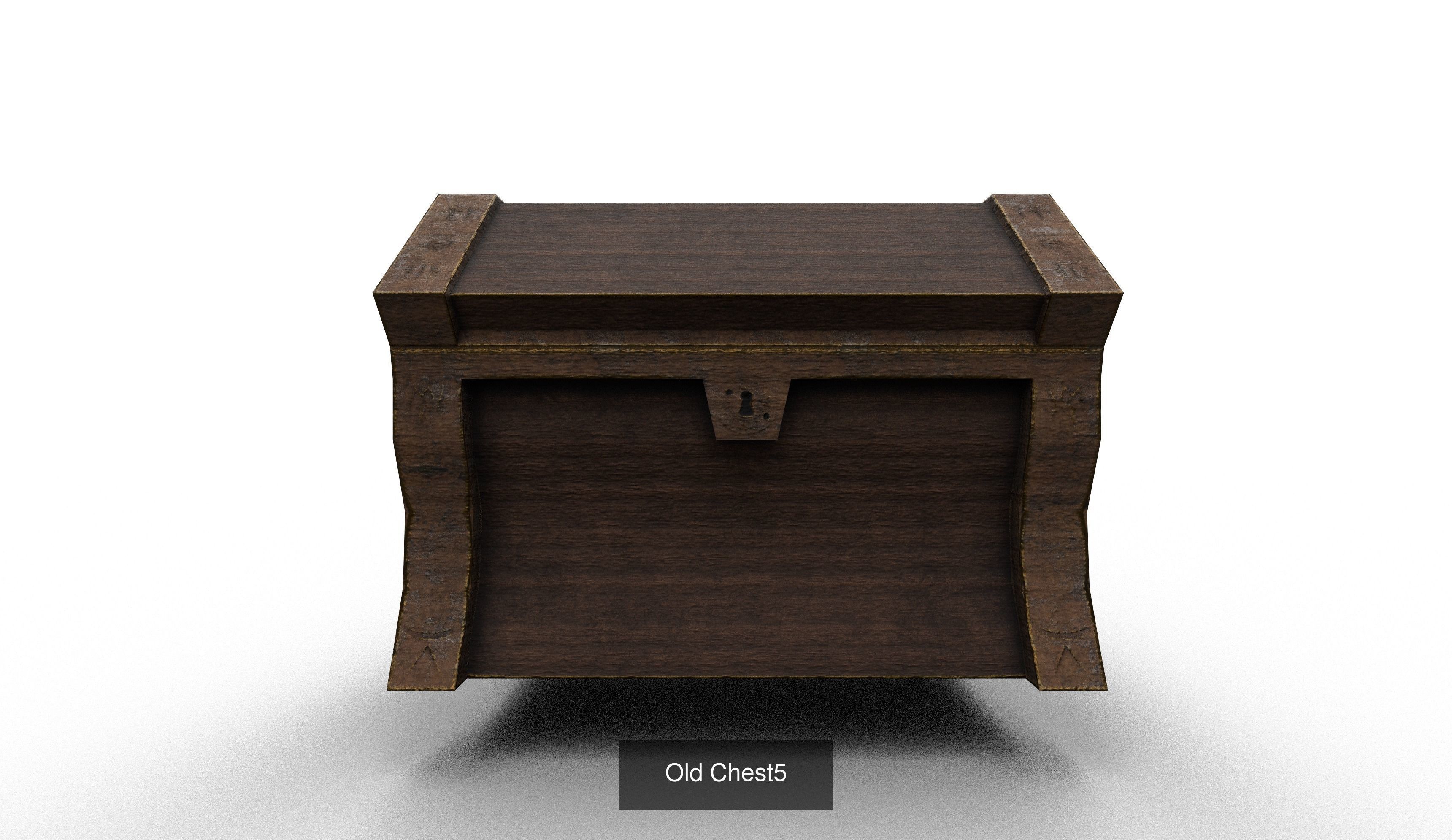 Old Treasure Chests 3D Model Collection_5