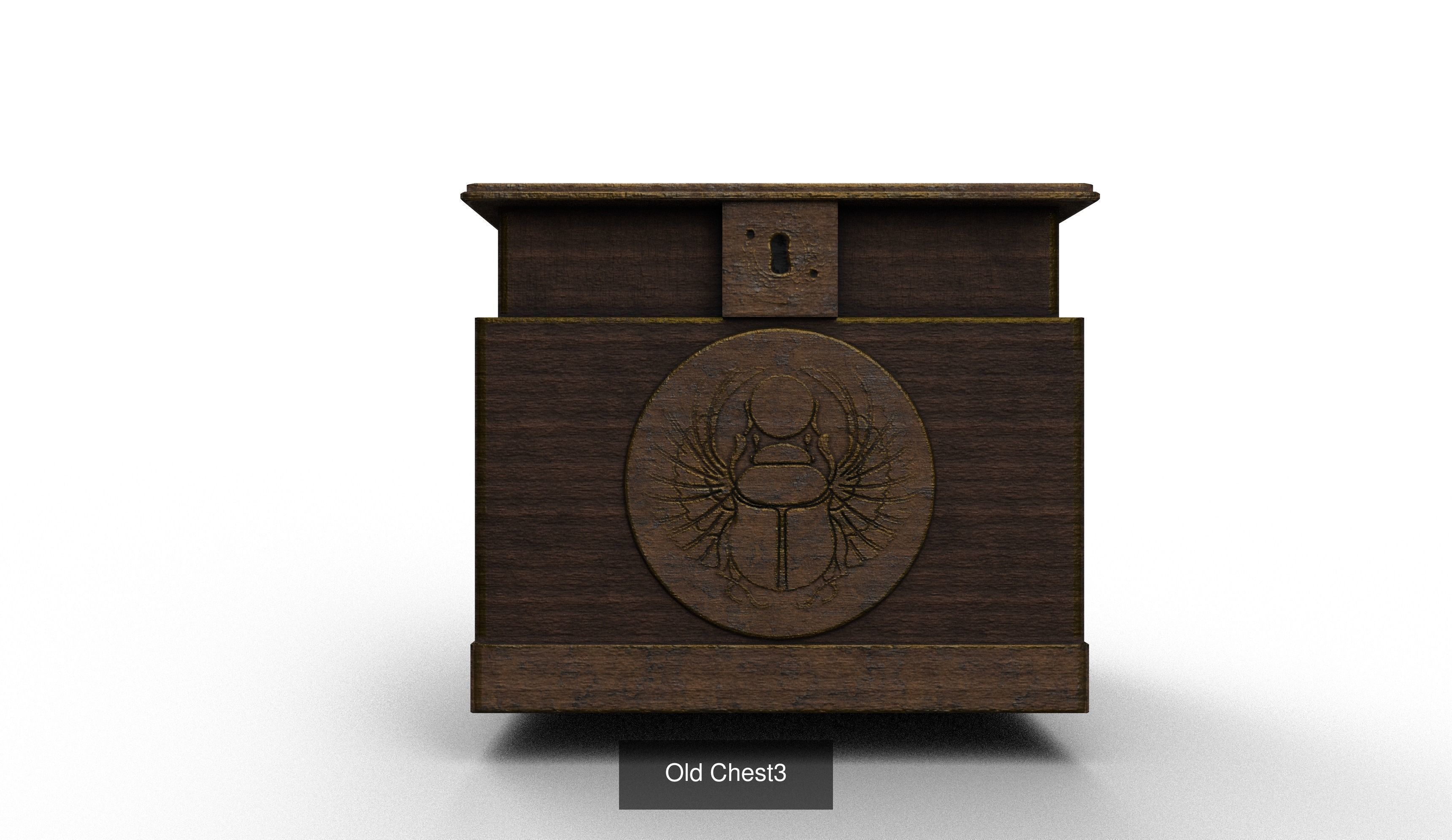 Old Treasure Chests 3D Model Collection_3