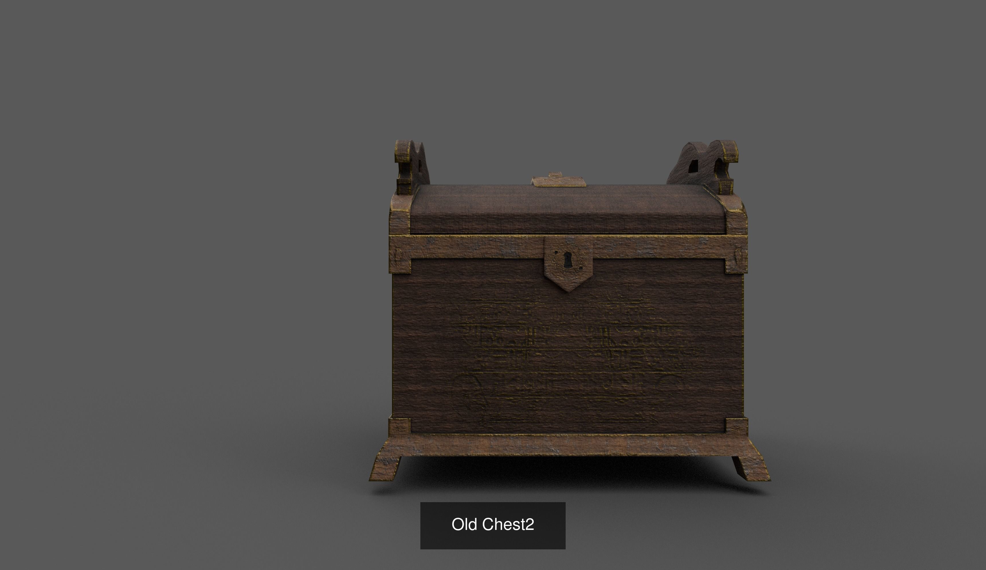 Old Treasure Chests 3D Model Collection_2