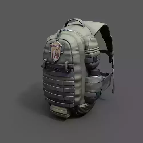 Backpack Camping scifi Generic camp bag 3D model Backpack Camping scifi Generic camp bag 3D model