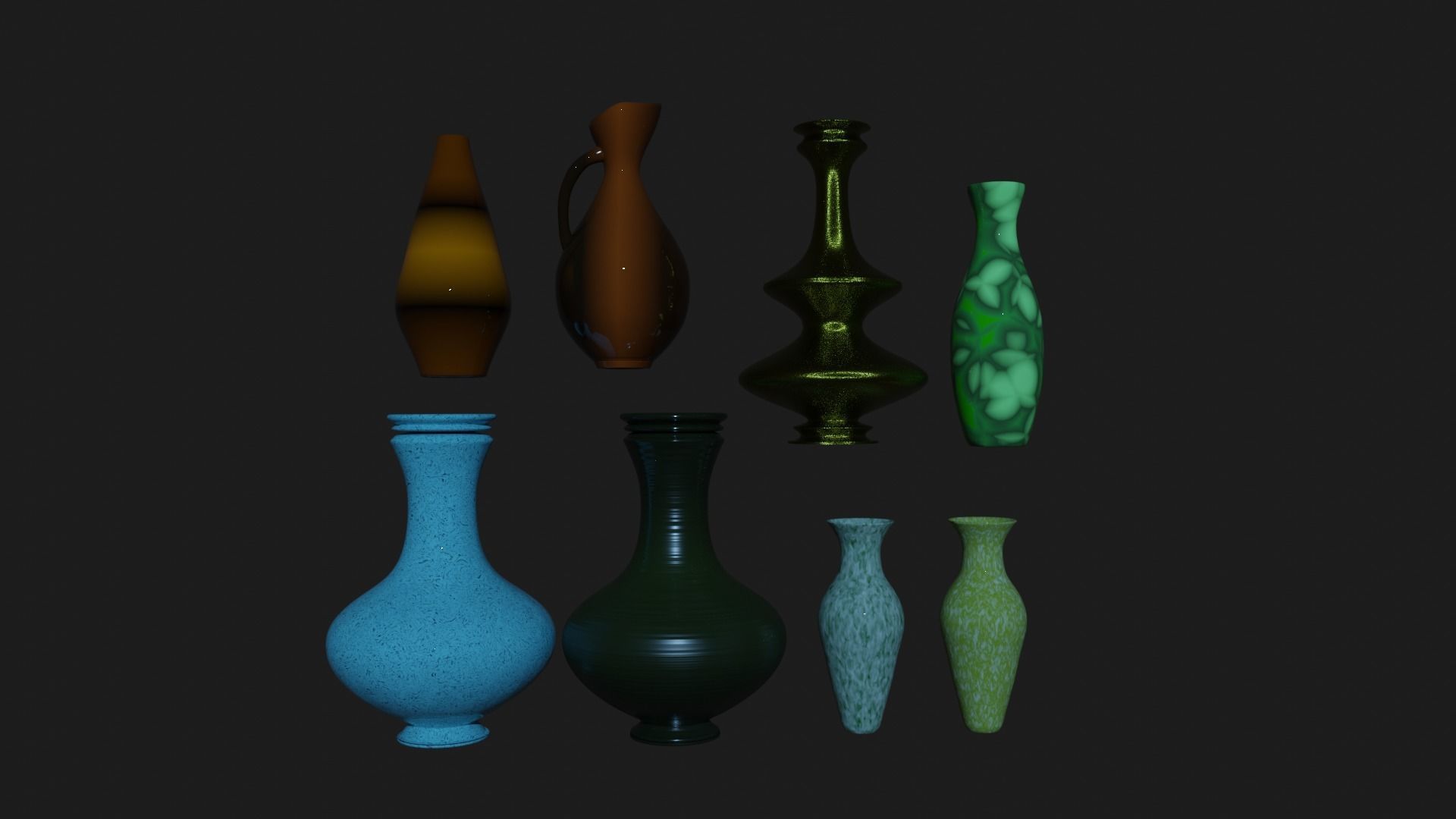 set of vases 3D model_25