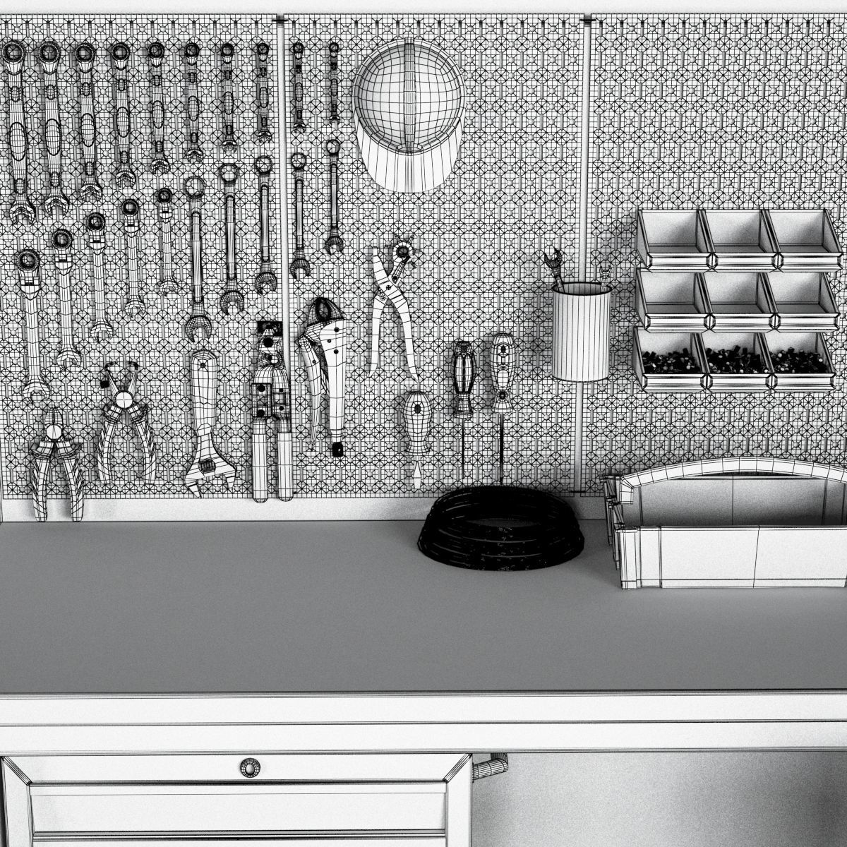 garage tools set 9 3D model_7