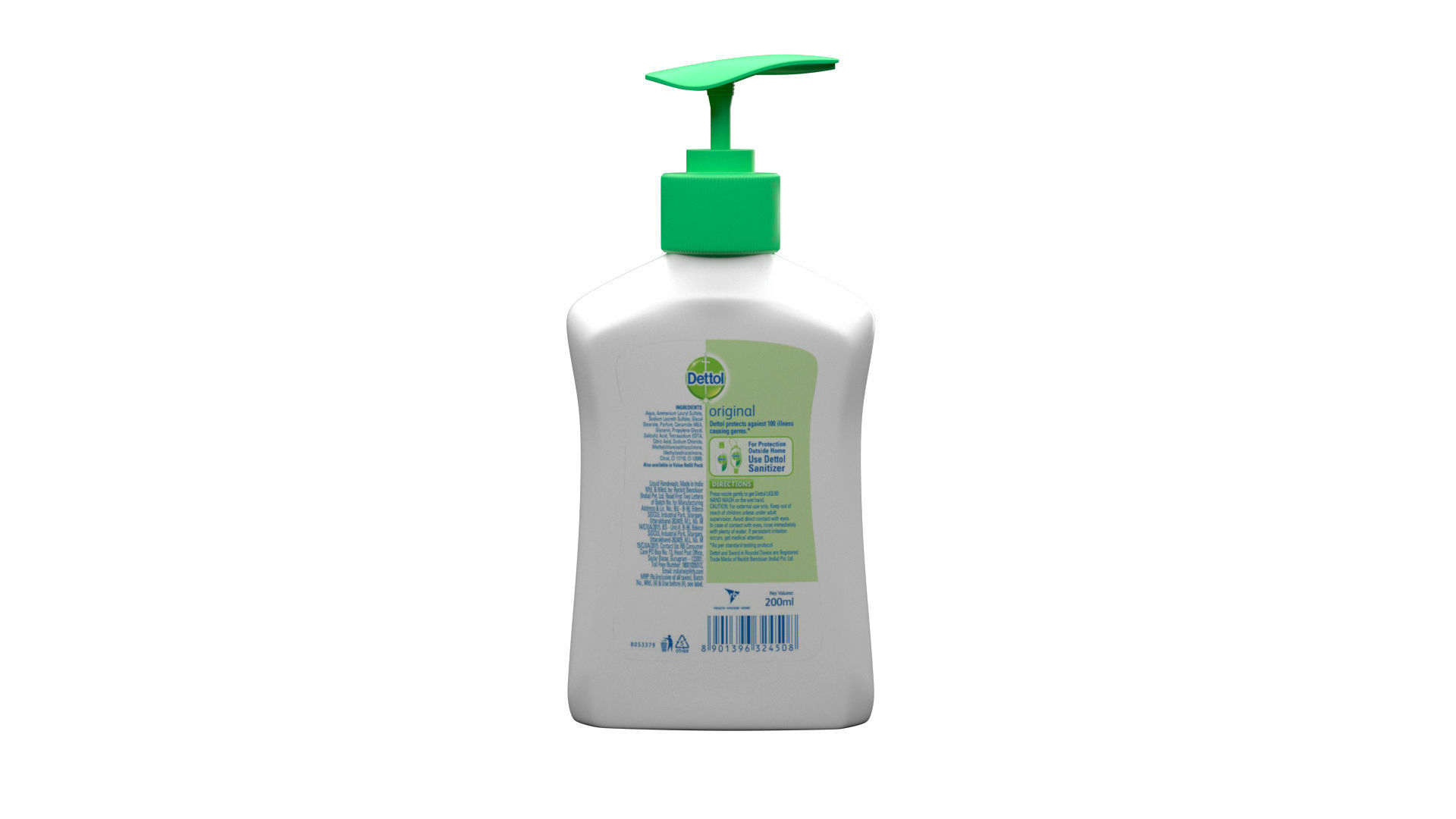 Dettol Liquid Hand Wash animated  3D model_3