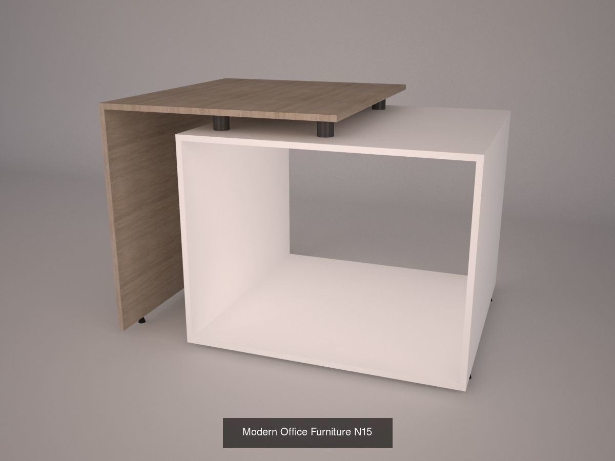 Modern office furniture 3D Model Collection_4