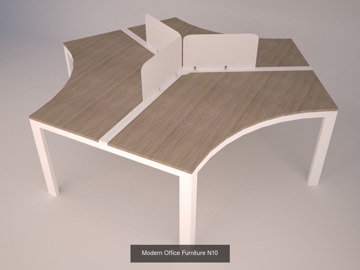 Modern office furniture 3D Model Collection_7