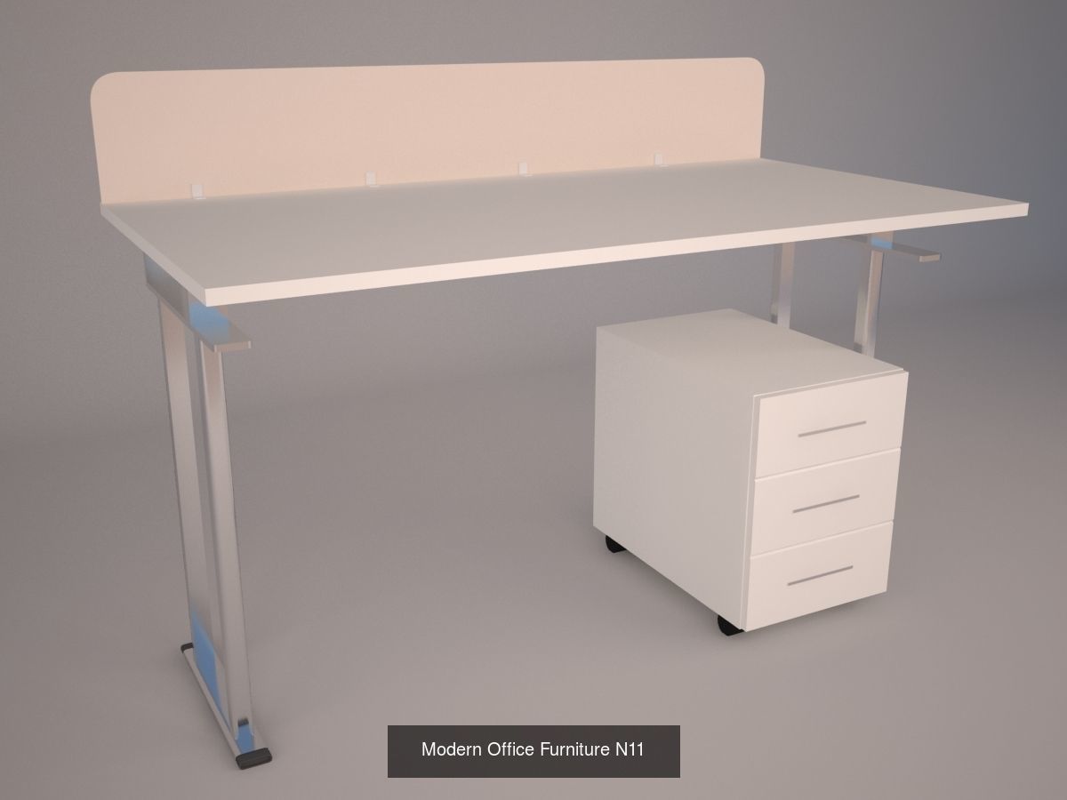Modern office furniture 3D Model Collection_8