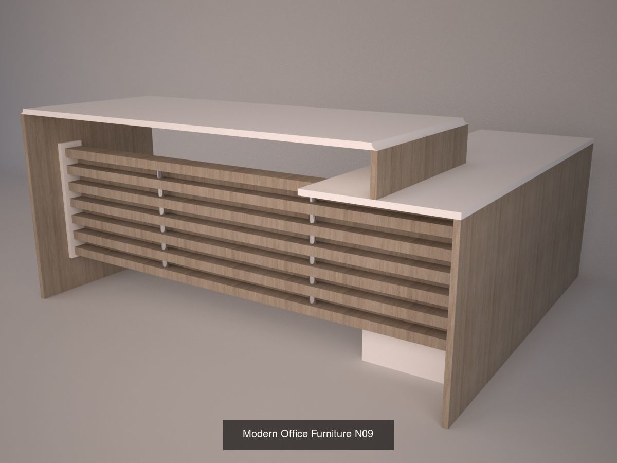 Modern office furniture 3D Model Collection_6