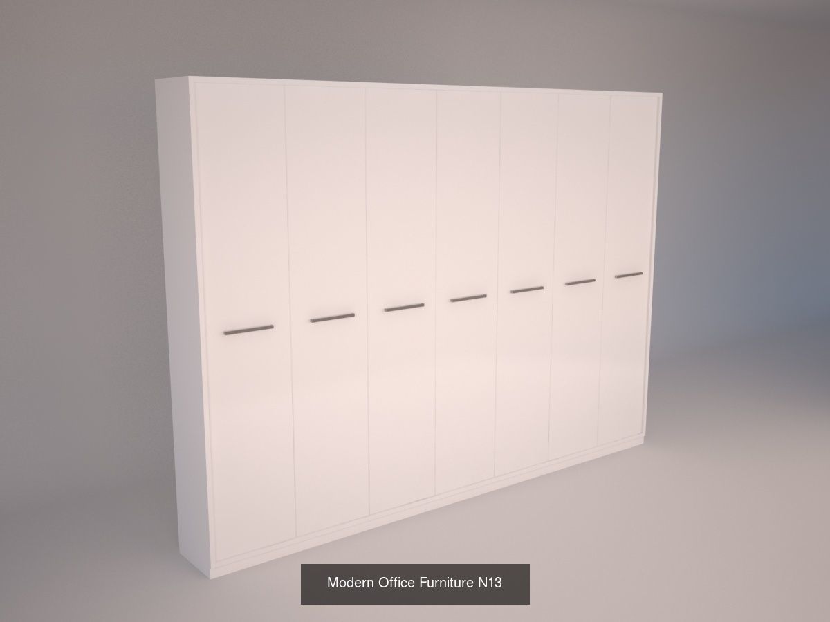 Modern office furniture 3D Model Collection_2